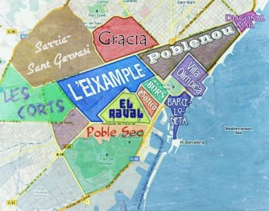 Barcleona Neighborhood Map